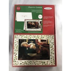 Geographics Photo Cards Xmas Theme / 24 Cards And Envelopes